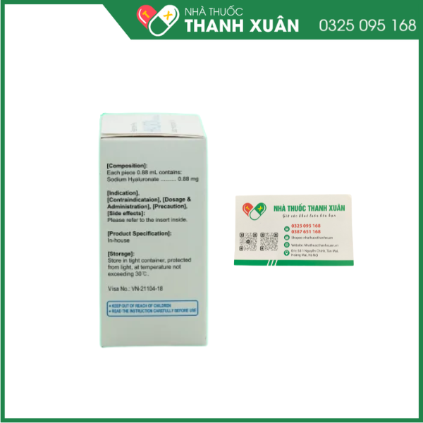 Thuốc nhỏ mắt Hyaluron Eye Drops trị tổn thương giác mạc và kết mạc